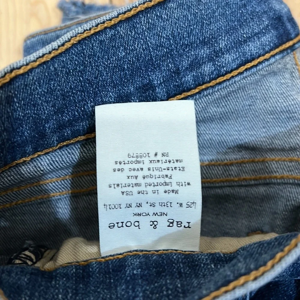 Rag and Bone Step Hem Jeans Sz 24 - Picture 10 of 16